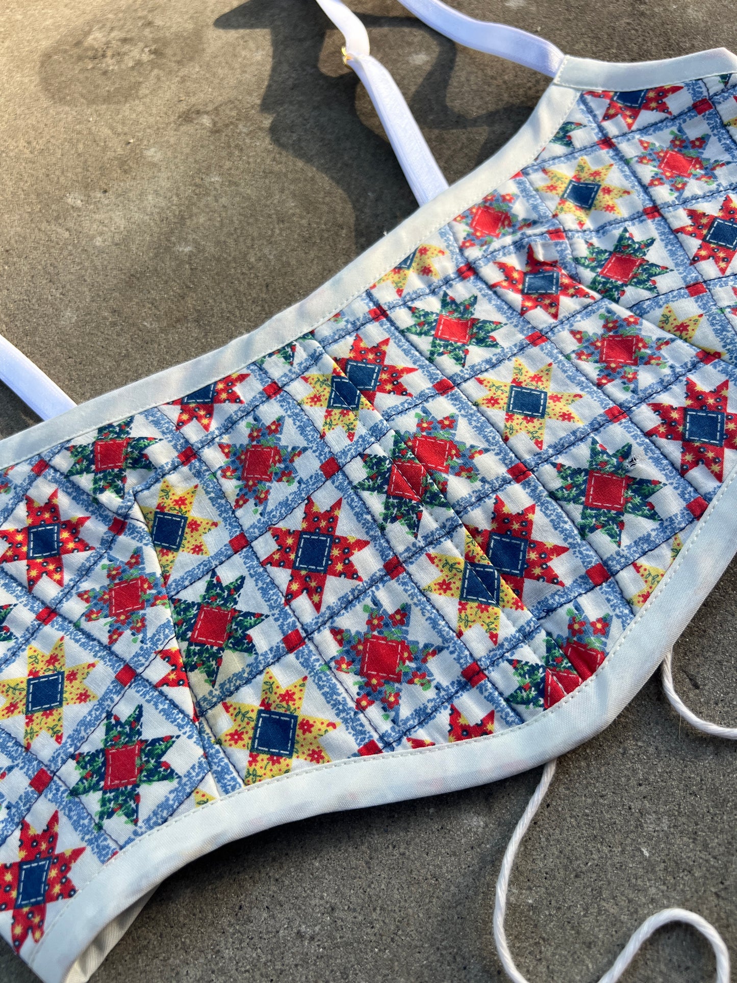 Star Quilt Bra Top (A/B CUP) 27" - 31"