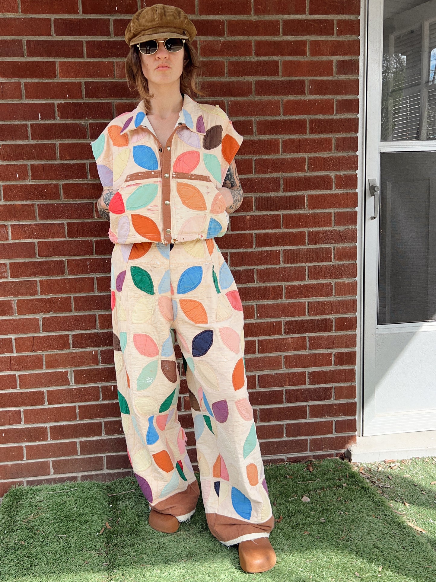 Fall Leaves Crop Quilt Vest