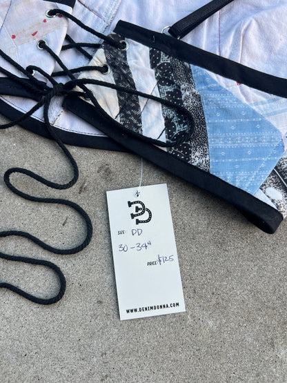 Scrappy Quilt Bra Top (DD CUP) 30"-34"