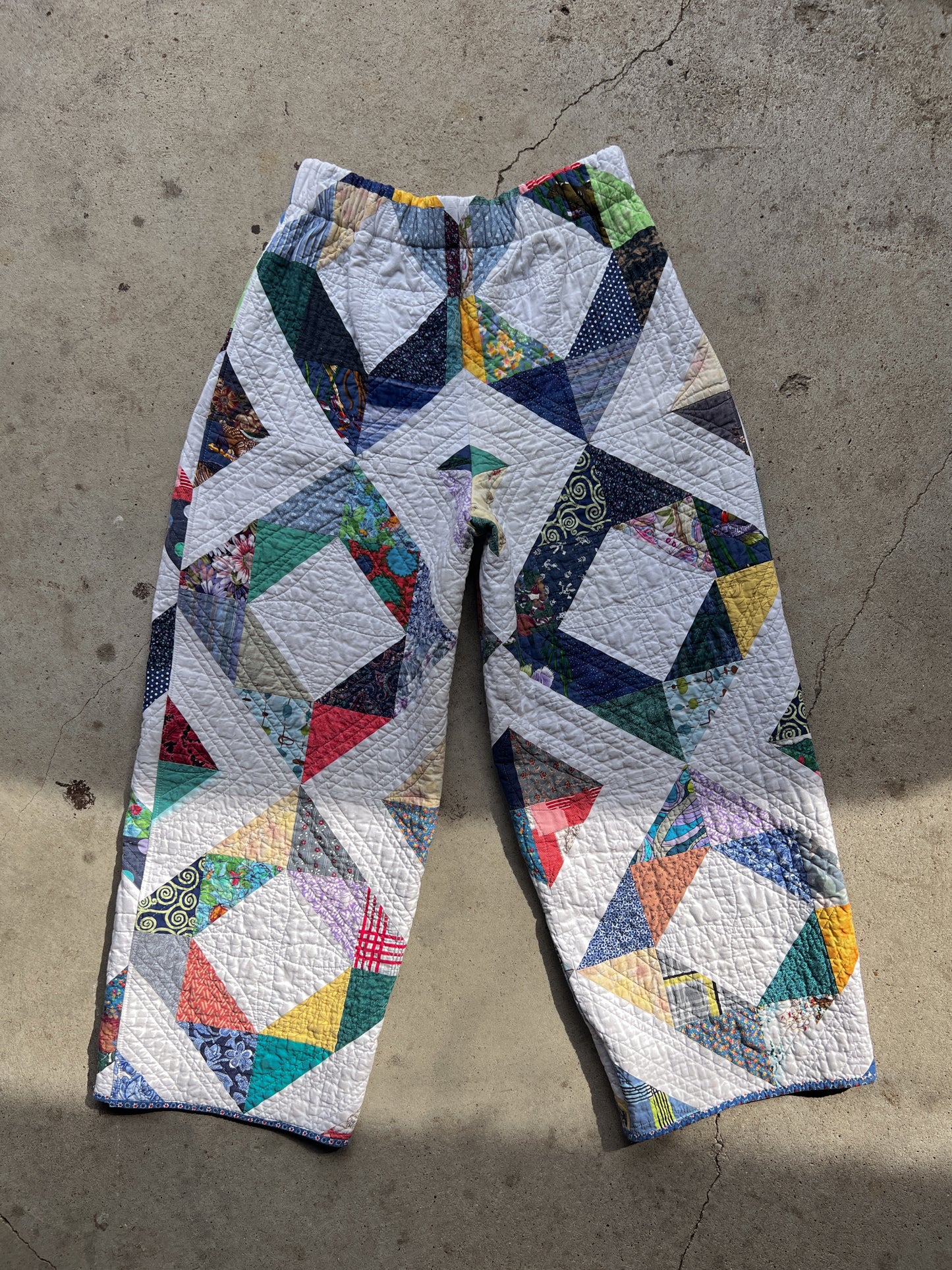 Barrel Leg Quilt Pant