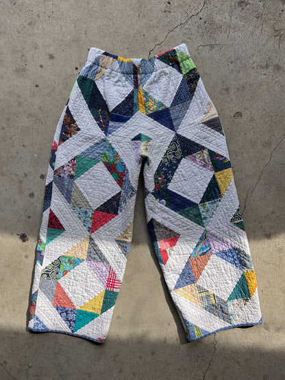 Barrel Leg Quilt Pant