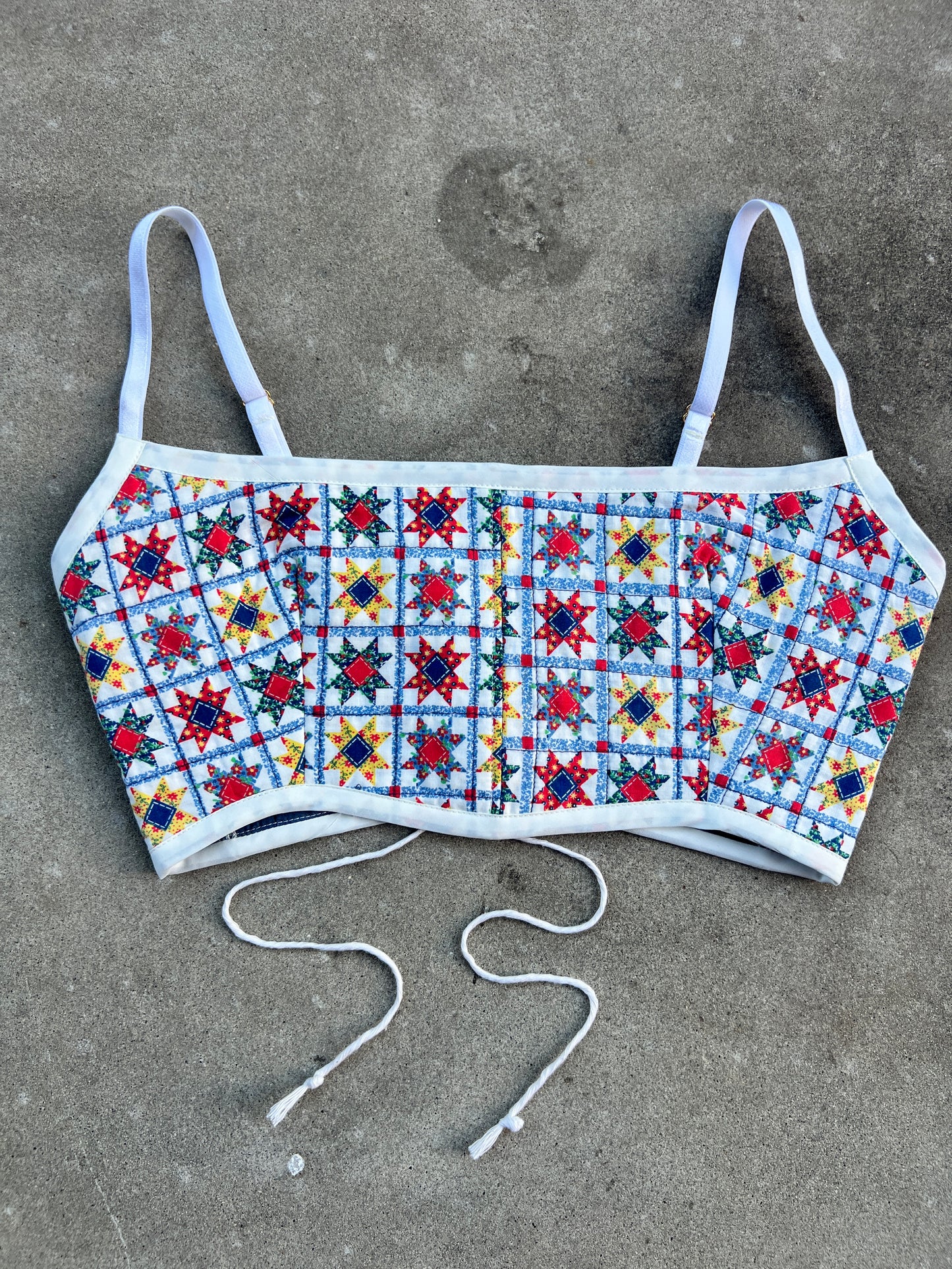 Stars Quilt Bra Top (DD CUP) 26"-30"