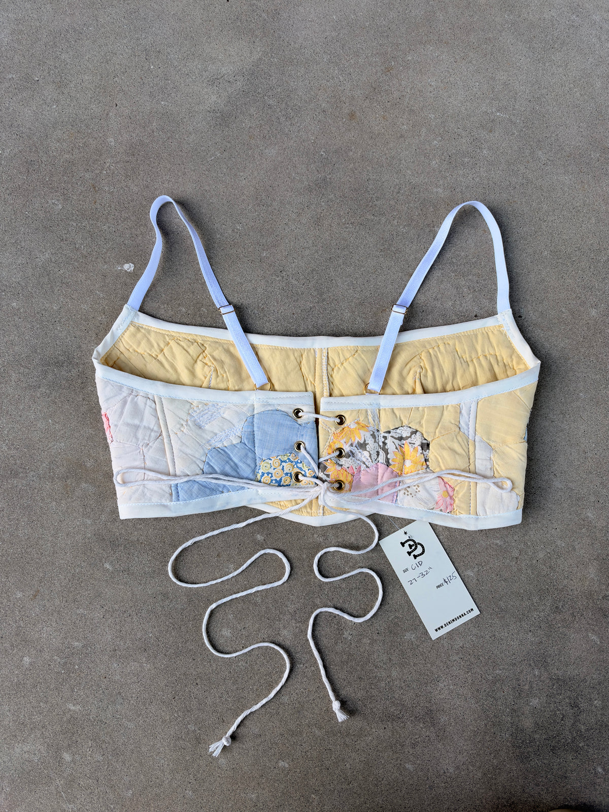 Flower Quilt Bra Top (C/D CUP) 27"-32"
