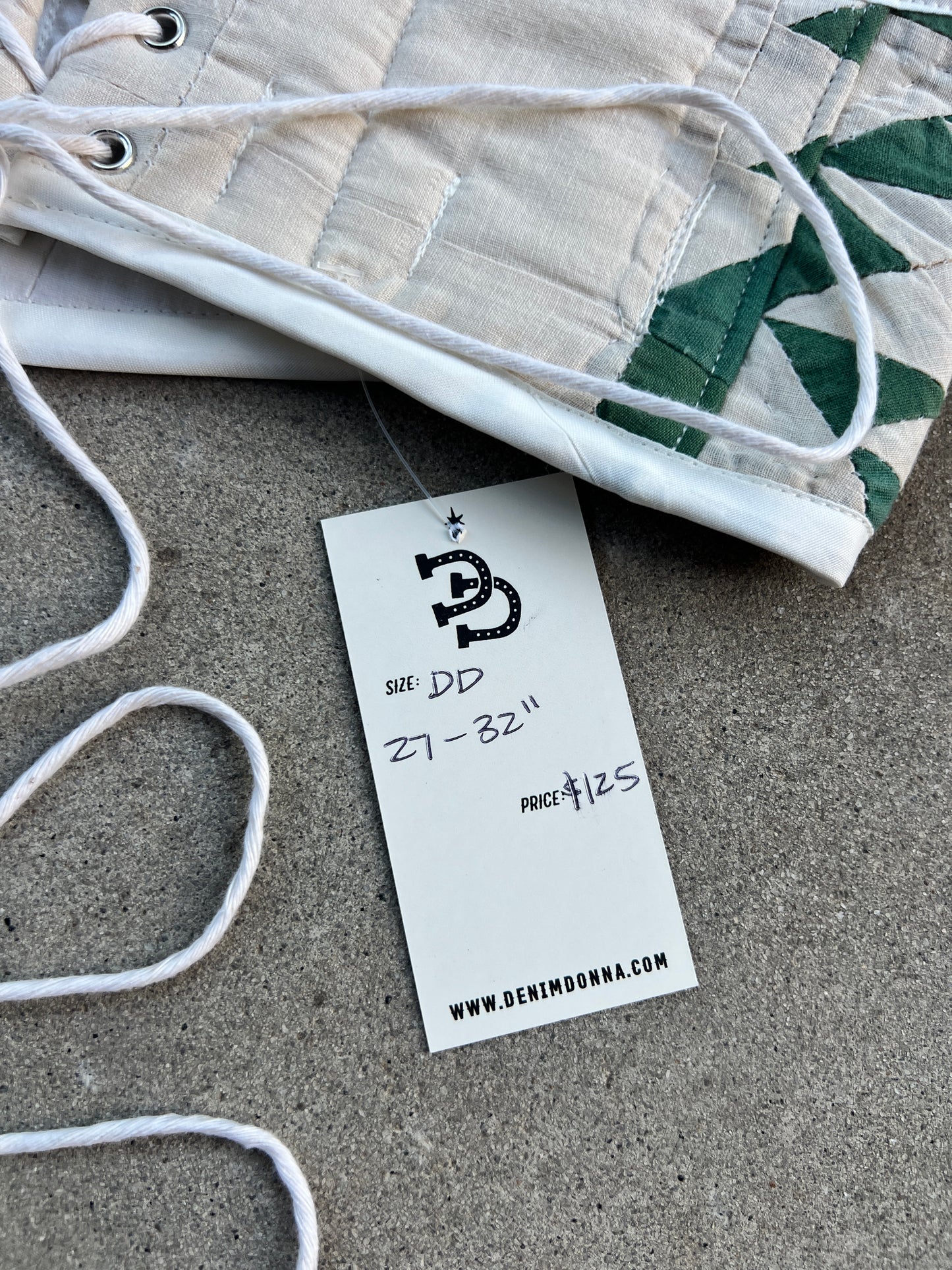 Green Quilt Bra Top (DD CUP) 27"-32"