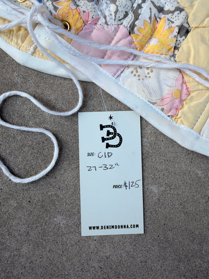 Flower Quilt Bra Top (C/D CUP) 27"-32"