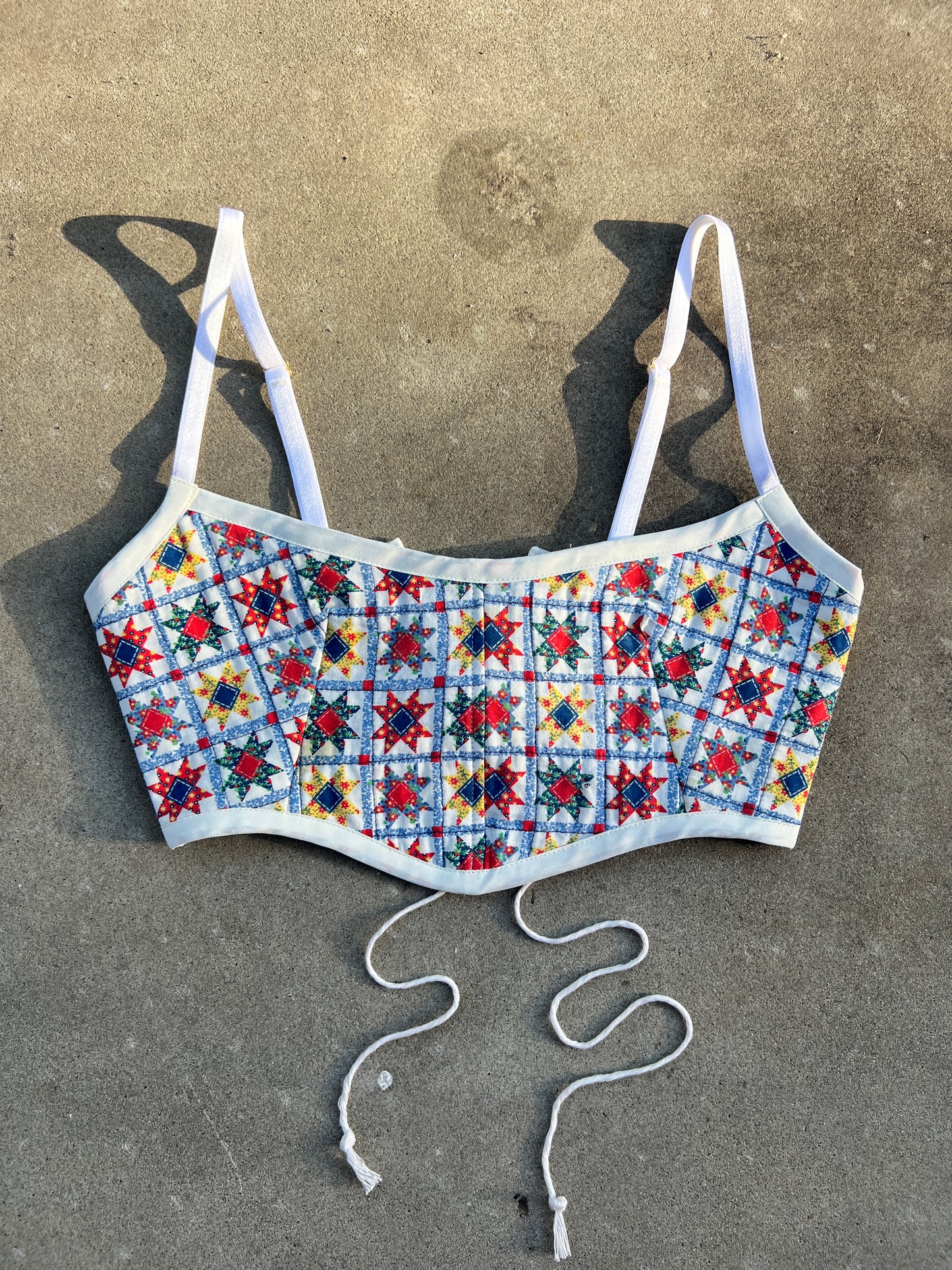 Star Quilt Bra Top (A/B CUP) 27" - 31"