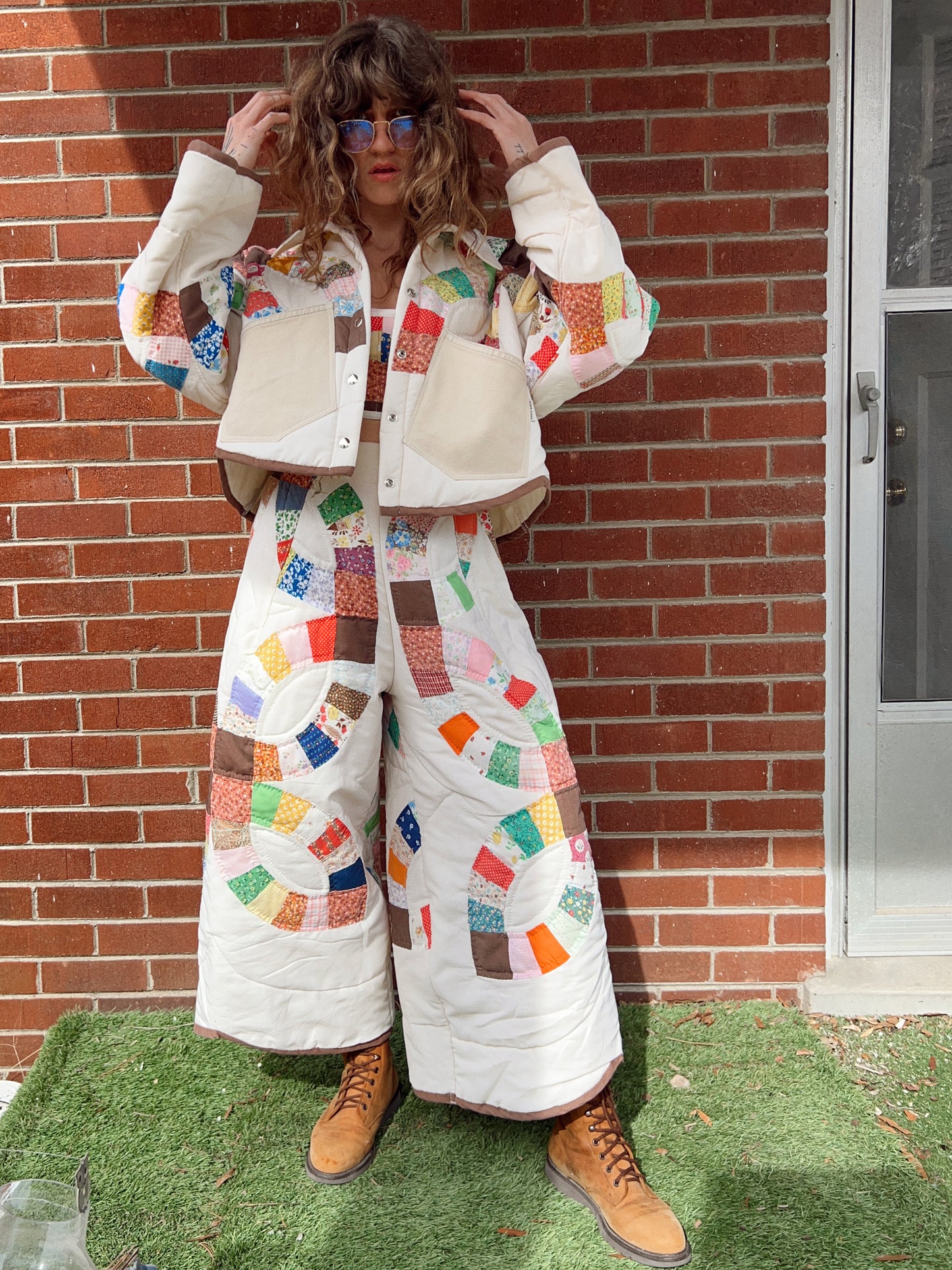 Candyland Barrel Leg Quilt Pant