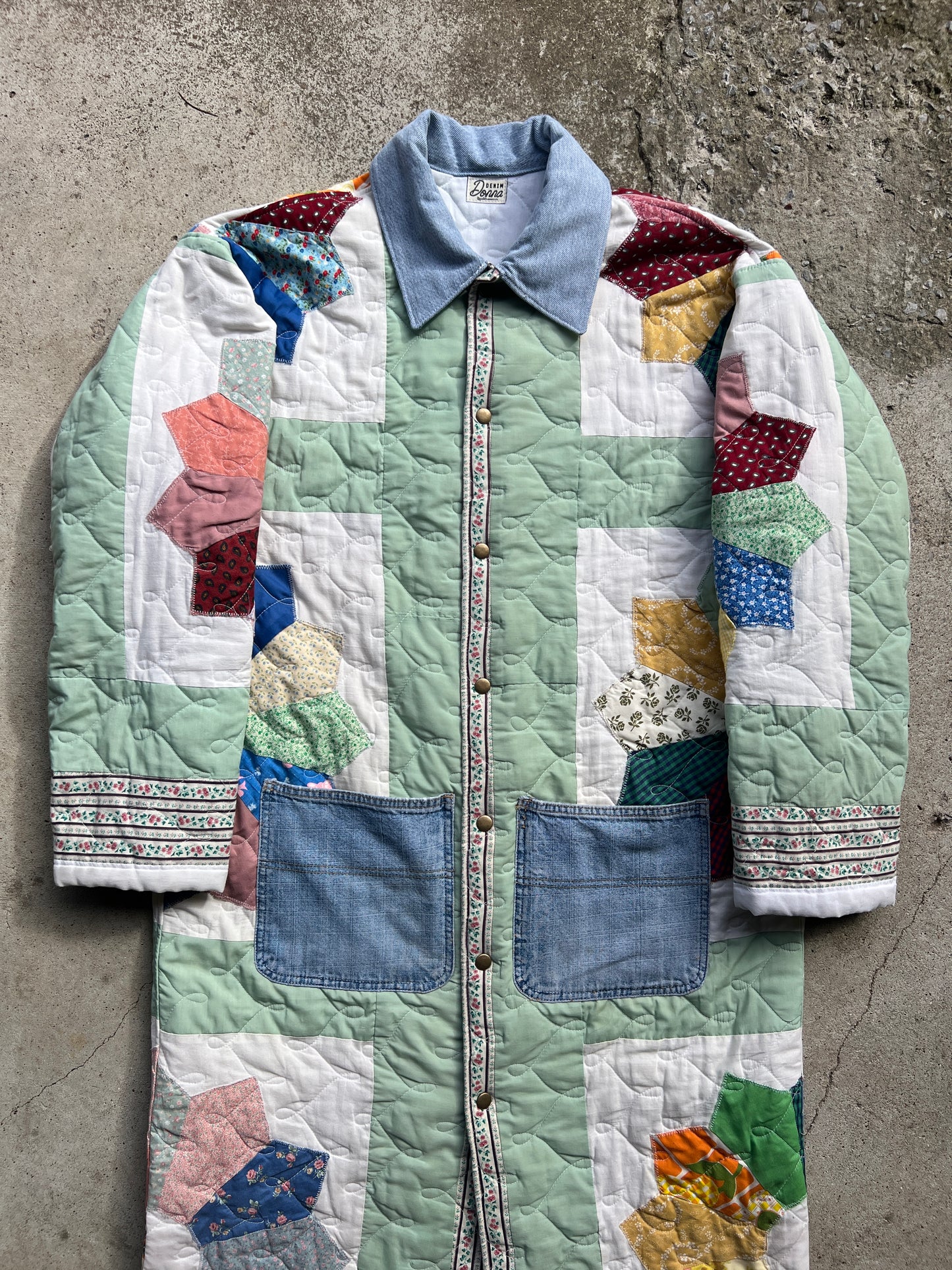 Floor Length Quilt Coat