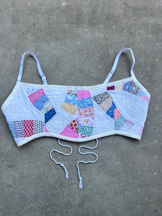 Pink Quilt Bra Top (DD CUP) 30"-34"