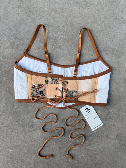 Cocoa Quilt Bra Top (A/B CUP) 27" - 32"