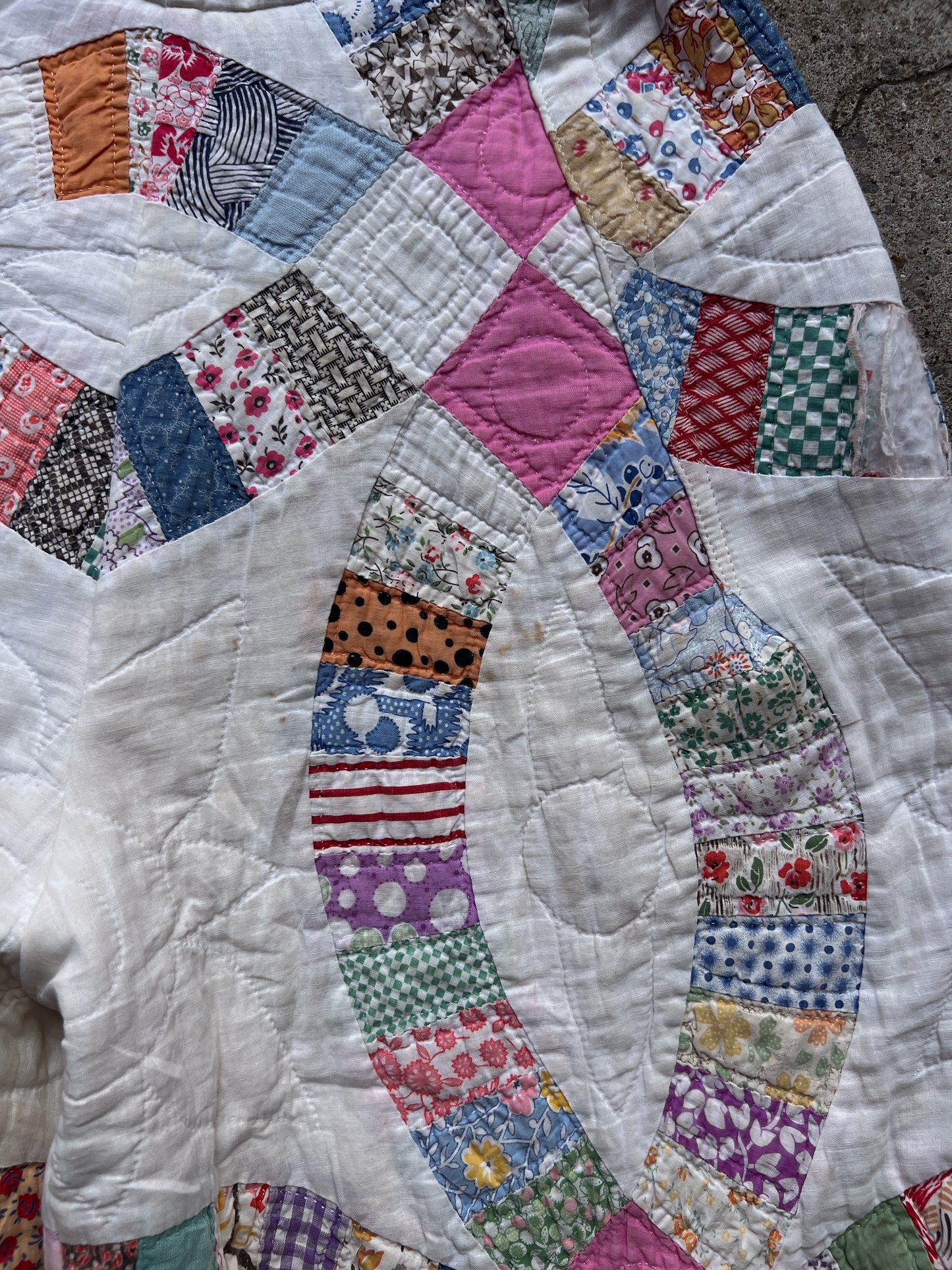 Pink Barrel Leg Quilt Pant