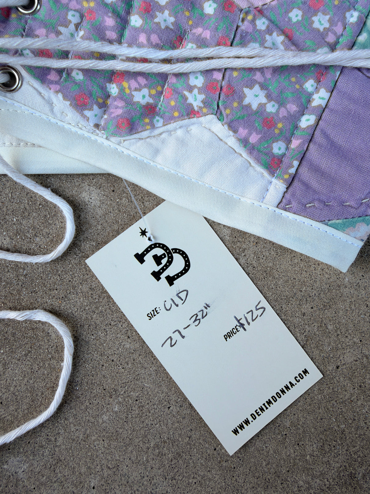 Pastel Quilt Bra Top (C/D CUP) 27"-32"