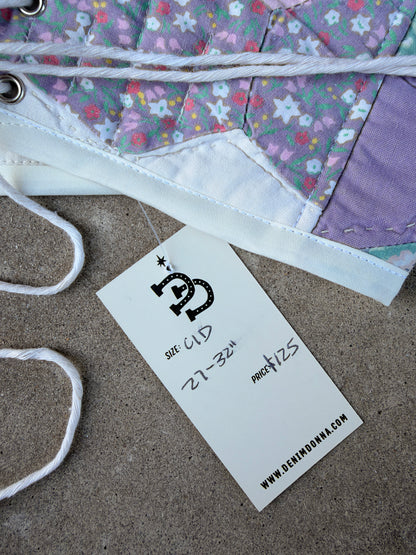 Pastel Quilt Bra Top (C/D CUP) 27"-32"
