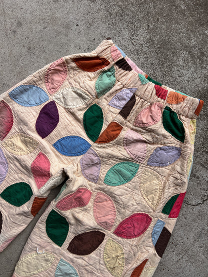 Fall Leaves Barrel Leg Quilt Pant
