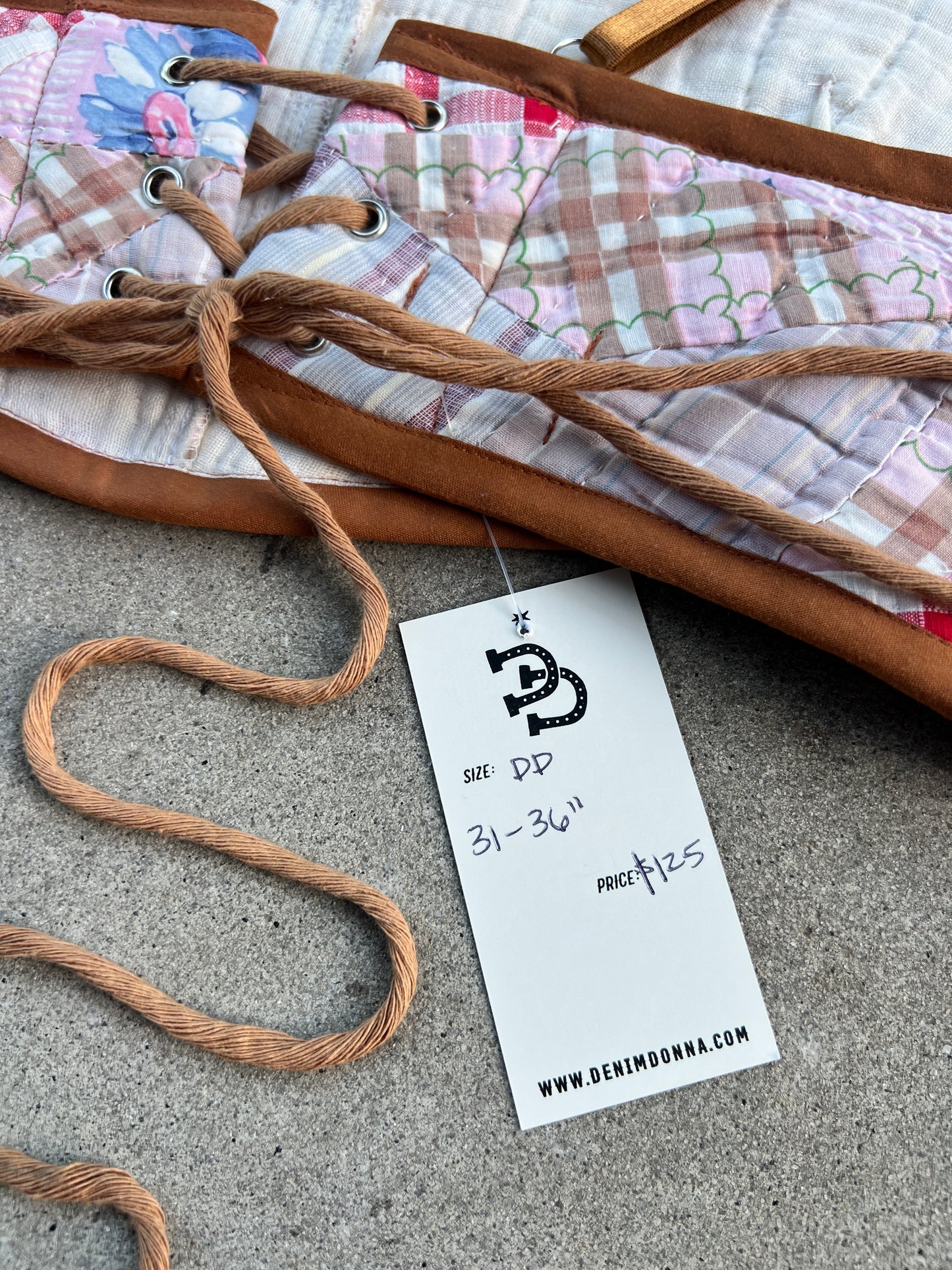 Pink Quilt Bra Top (DD CUP) 31"-36"