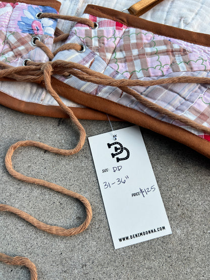 Pink Quilt Bra Top (DD CUP) 31"-36"