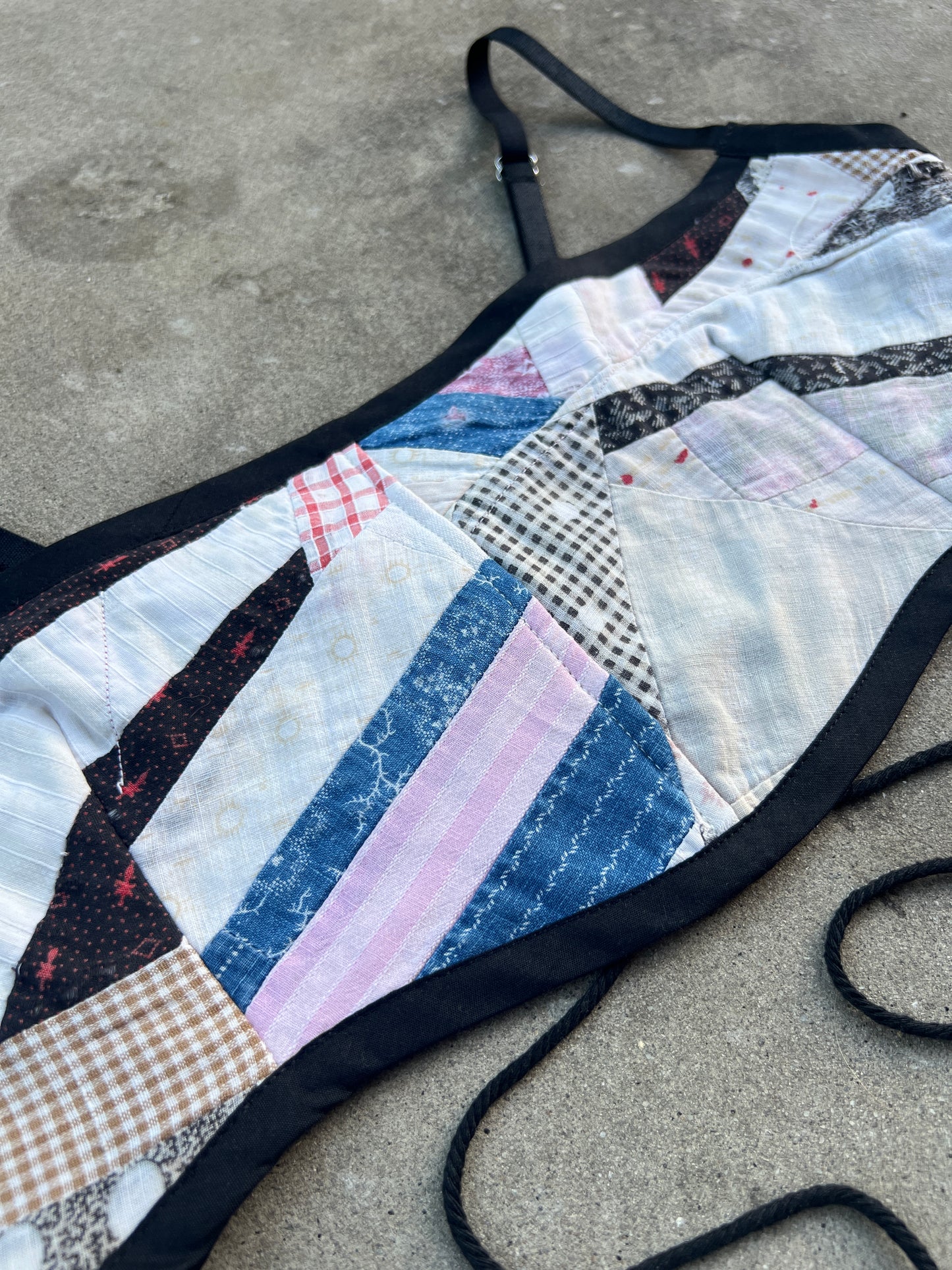 Scrappy Quilt Bra Top (DD CUP) 30"-34"