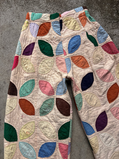 Fall Leaves Barrel Leg Quilt Pant