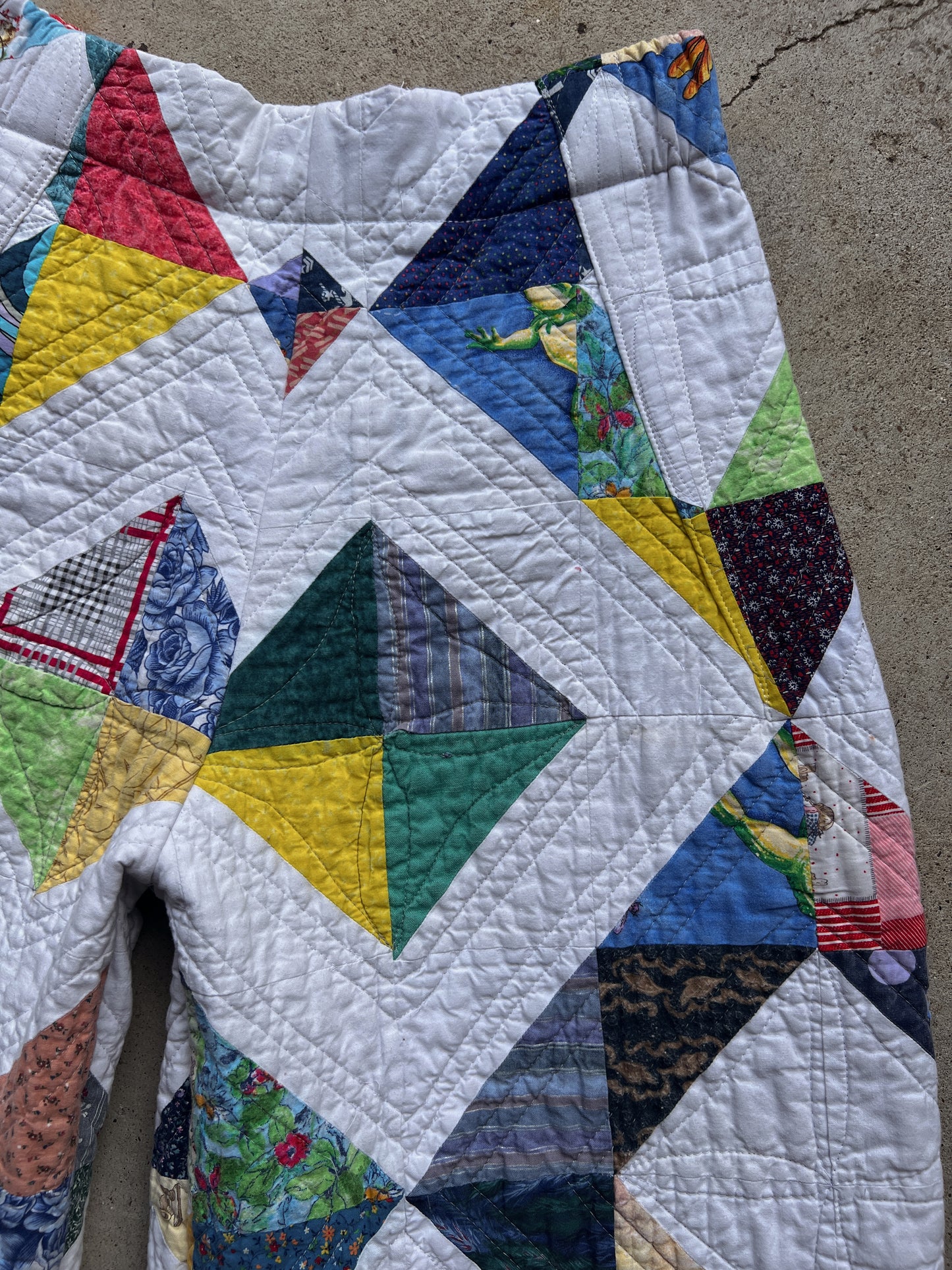 Barrel Leg Quilt Pant