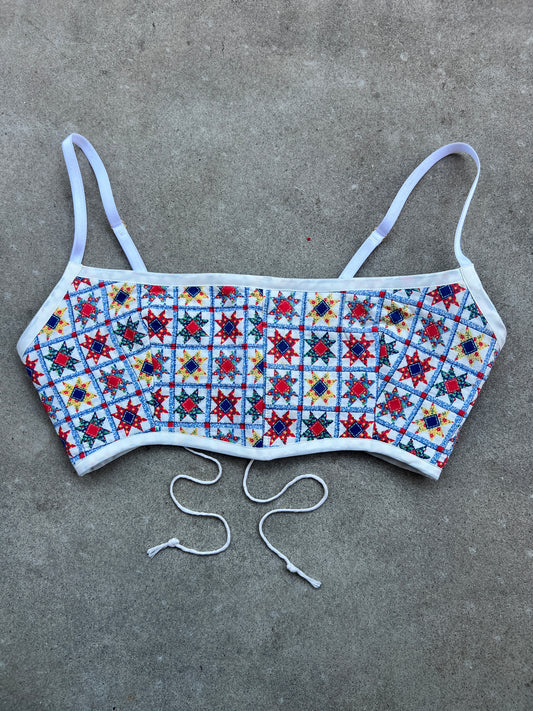 Star Quilt Bra Top (DD CUP) 28"-32"