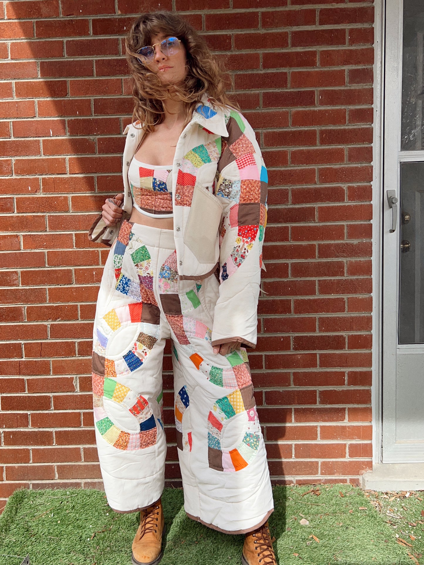 Candyland Barrel Leg Quilt Pant