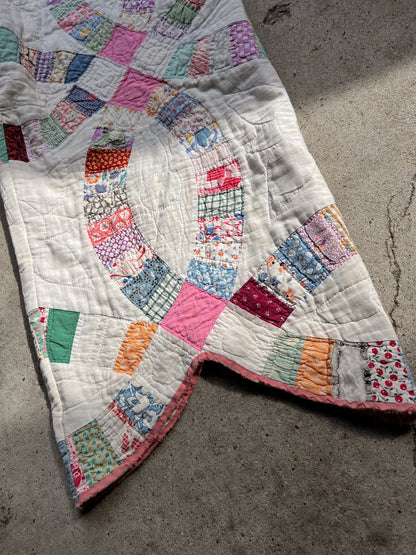 Pink Barrel Leg Quilt Pant