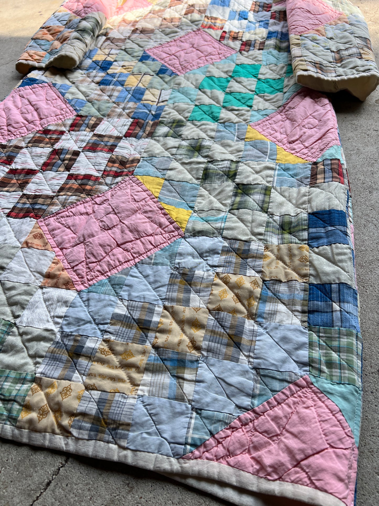 Quilt Jacket w/ Fur Collar
