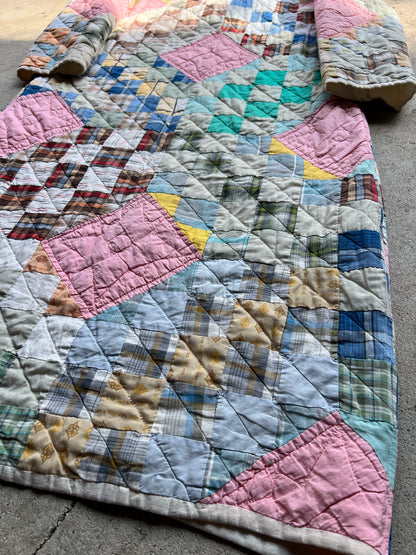 Quilt Jacket w/ Fur Collar