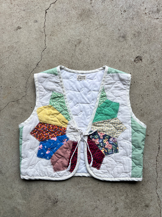 Cropped Quilt Vest