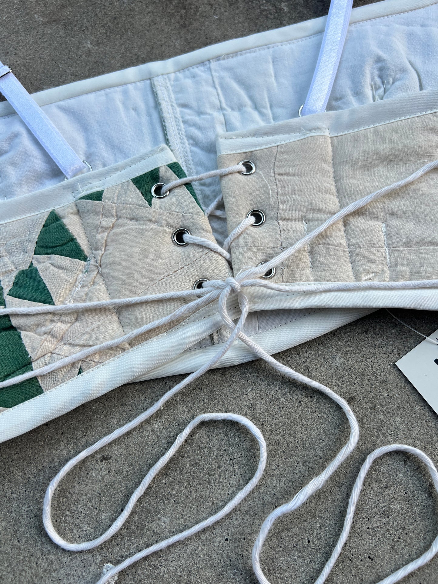 Green Quilt Bra Top (DD CUP) 27"-32"