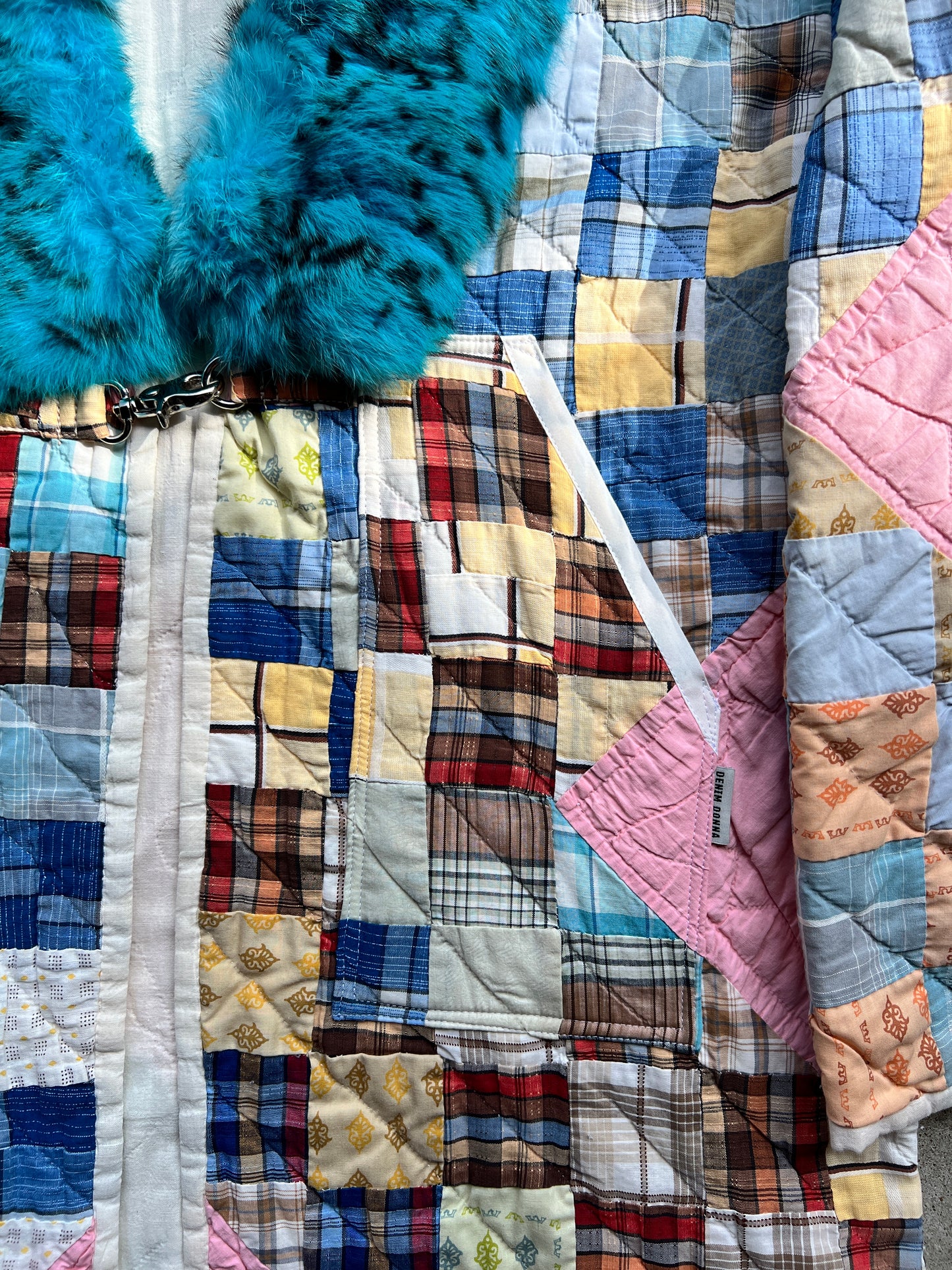 Quilt Jacket w/ Fur Collar