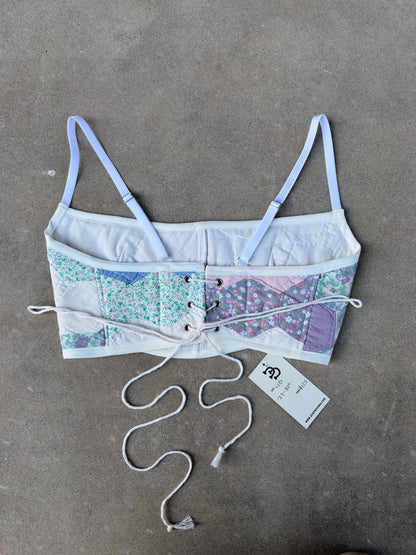 Pastel Quilt Bra Top (C/D CUP) 27"-32"