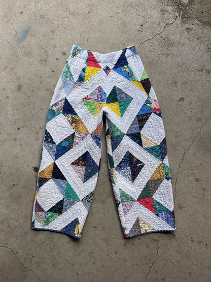 Barrel Leg Quilt Pant