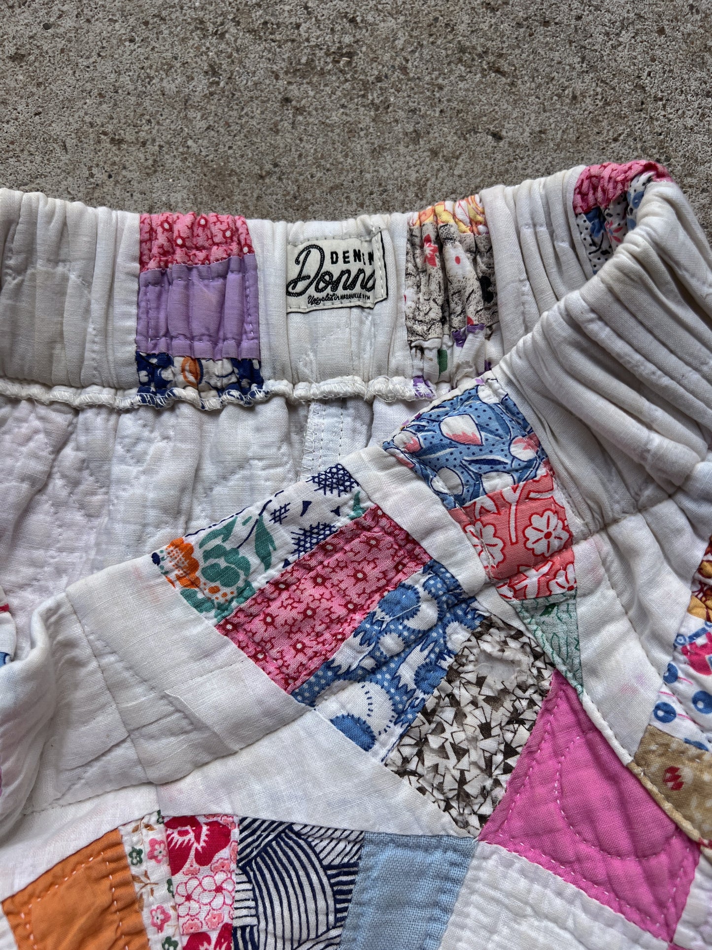 Pink Barrel Leg Quilt Pant
