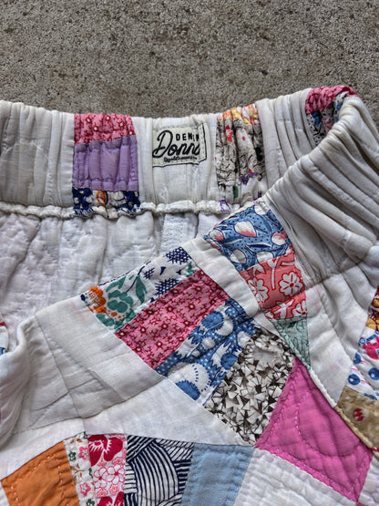 Pink Barrel Leg Quilt Pant