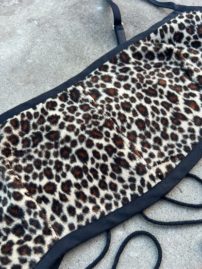 Leopard Quilt Bra Top (DD CUP) 29"-33"