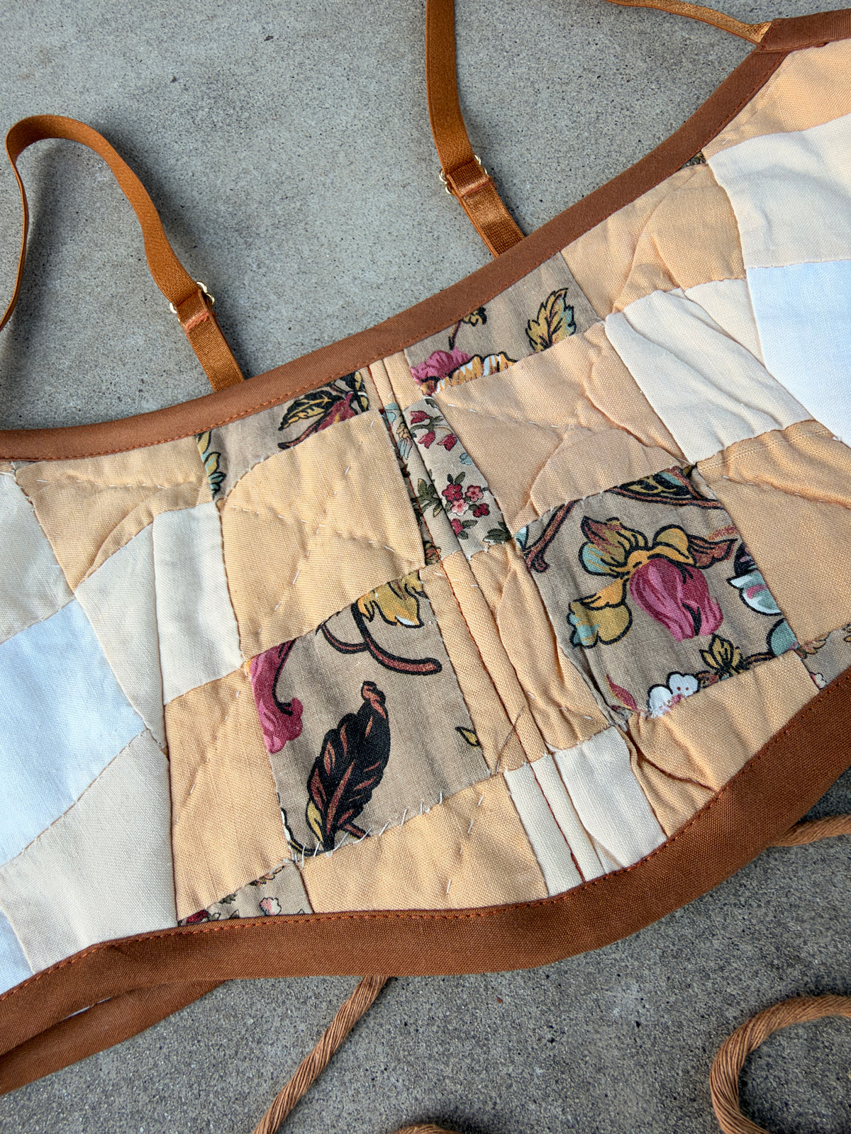 Cocoa Quilt Bra Top (A/B CUP) 27" - 32"