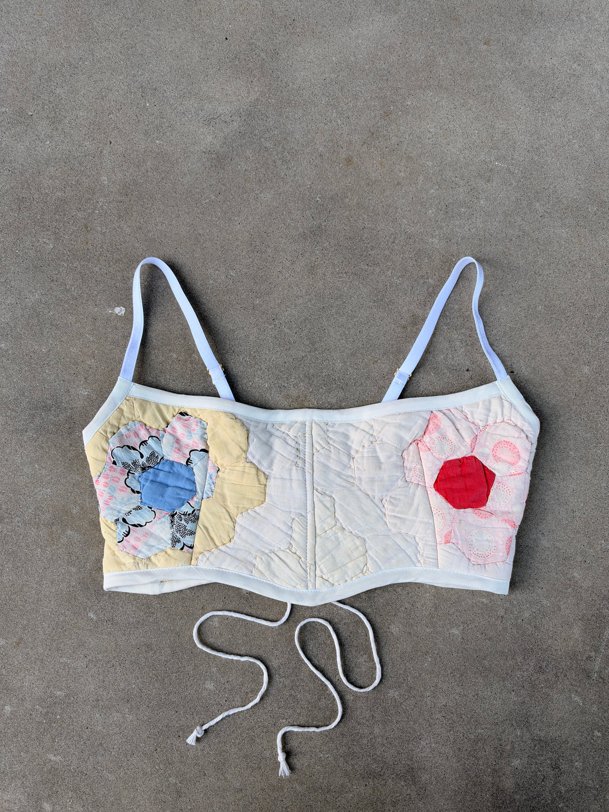 Flower Quilt Bra Top (C/D CUP) 27"-32"