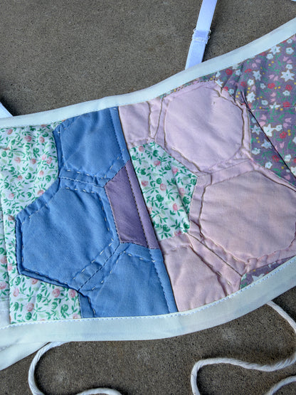 Pastel Quilt Bra Top (C/D CUP) 27"-32"
