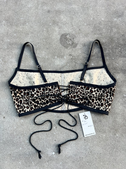 Leopard Quilt Bra Top (DD CUP) 29"-33"