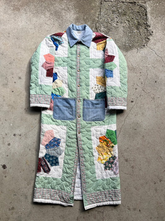 Floor Length Quilt Coat