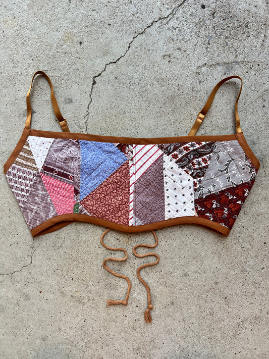 Cocoa No.1 Quilt Bra Top (C/D CUP) 28"-32"