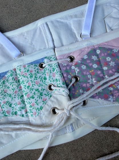 Pastel Quilt Bra Top (C/D CUP) 27"-32"