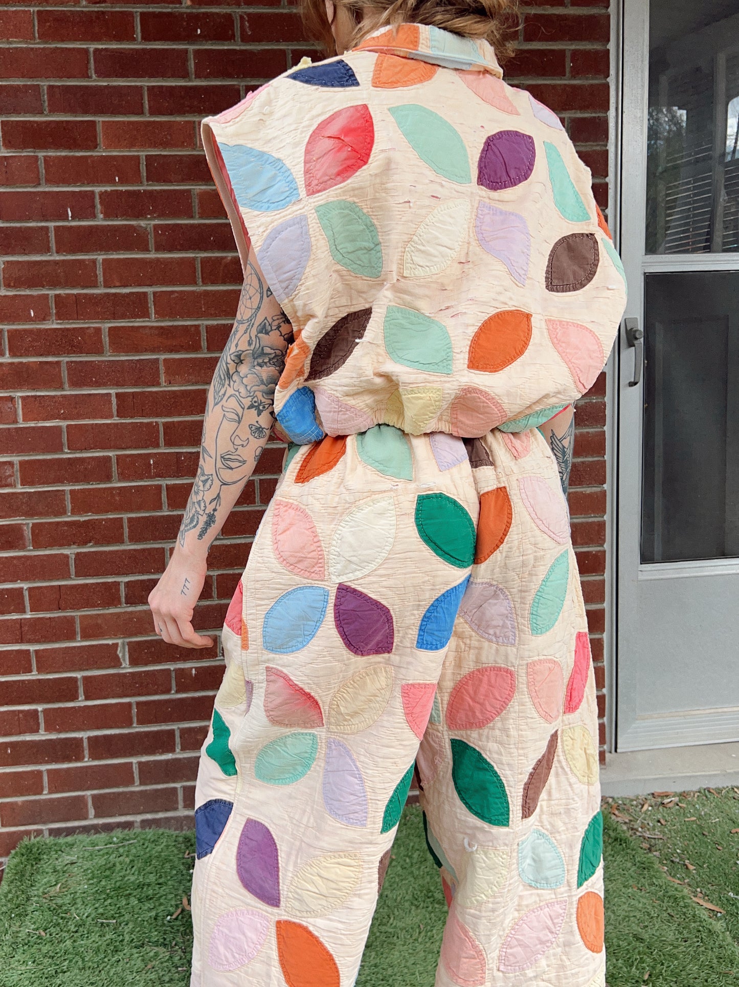 Fall Leaves Crop Quilt Vest