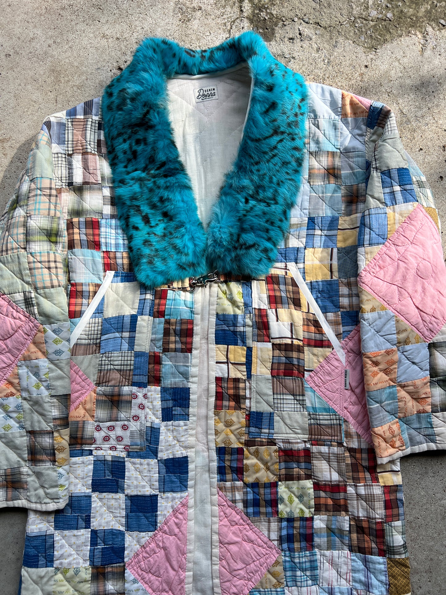Quilt Jacket w/ Fur Collar