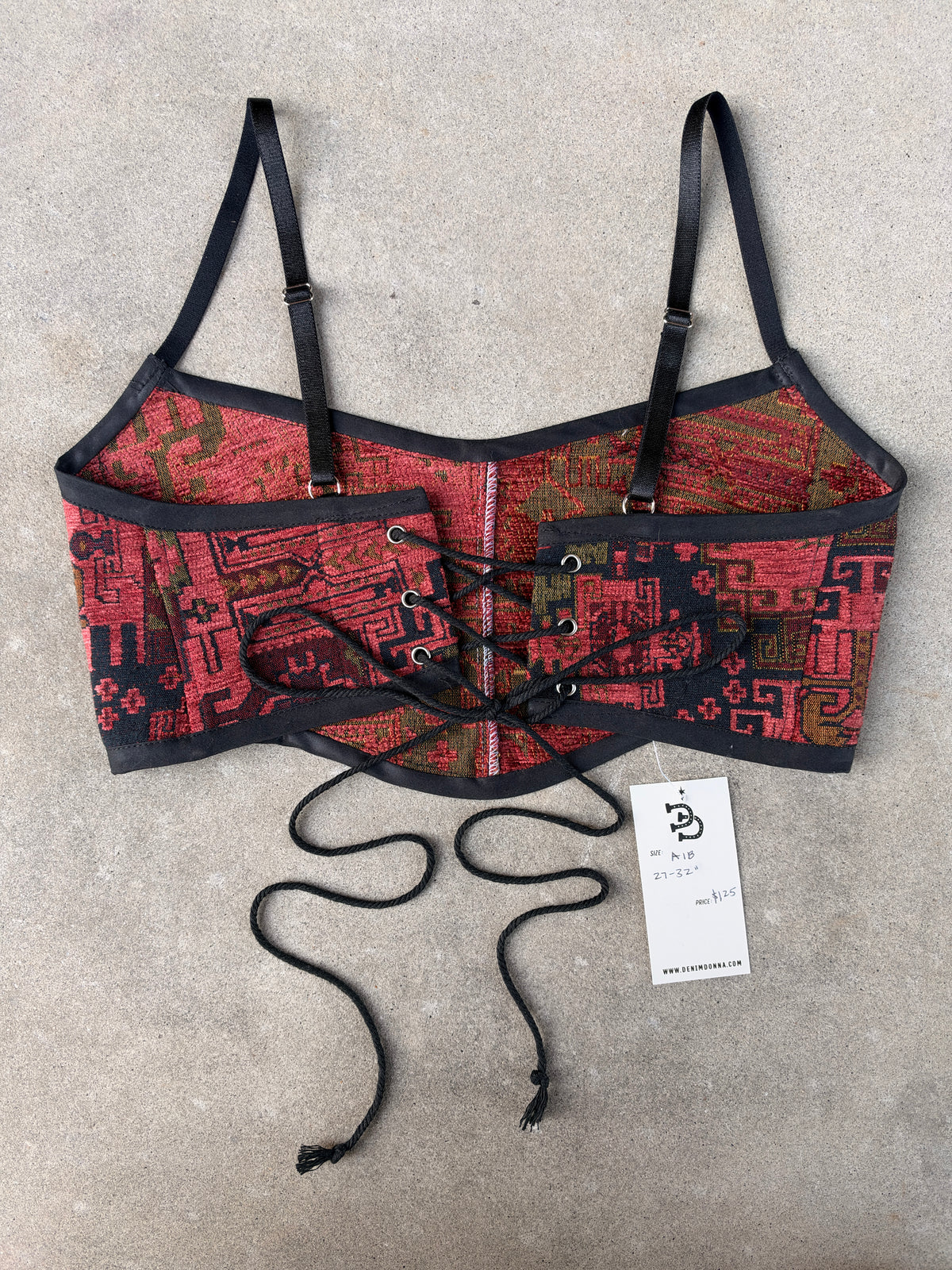 Red Bra Top (A/B CUP) 27" - 32"