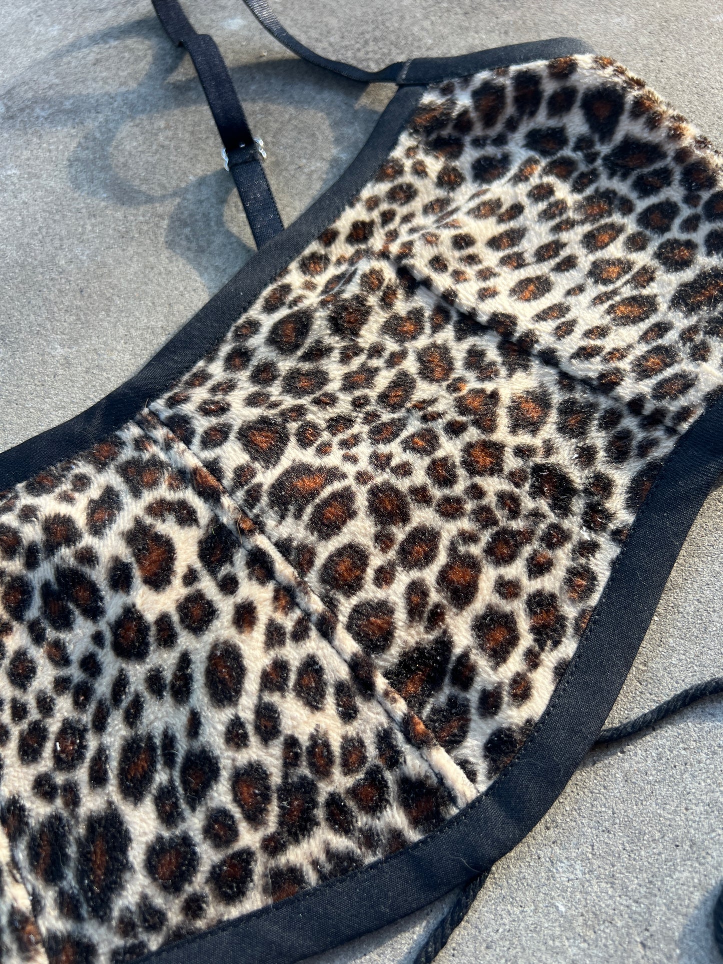 Leopard Quilt Bra Top (A/B CUP) 28" - 32"