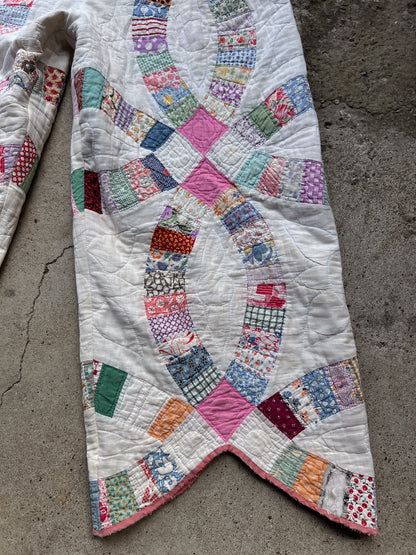 Pink Barrel Leg Quilt Pant