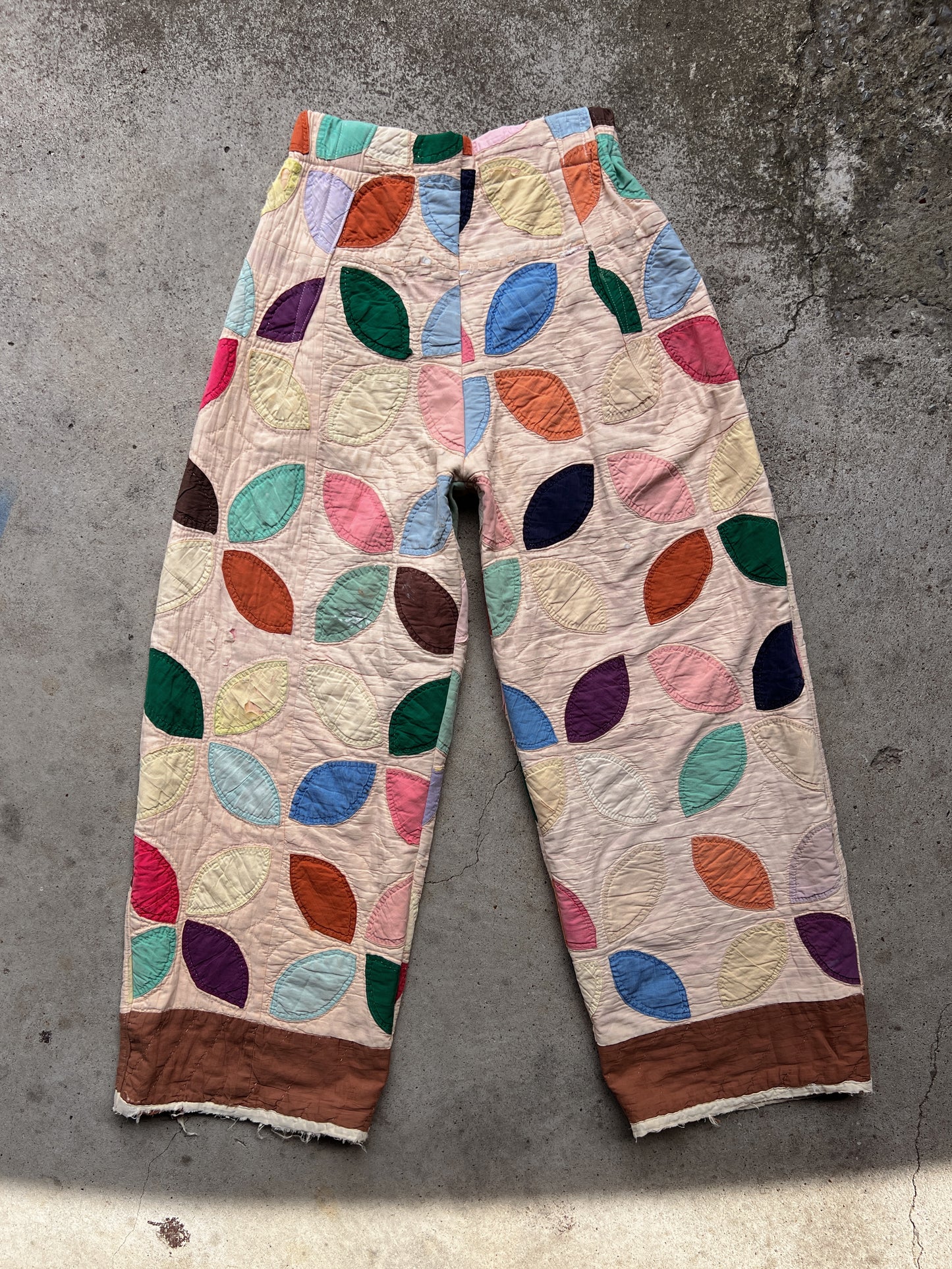 Fall Leaves Barrel Leg Quilt Pant