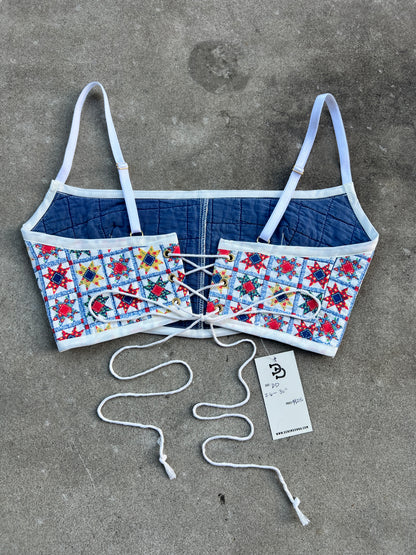 Stars Quilt Bra Top (DD CUP) 26"-30"